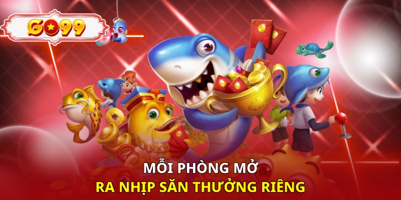 Mỗi phòng mở ra nhịp săn thưởng riêng